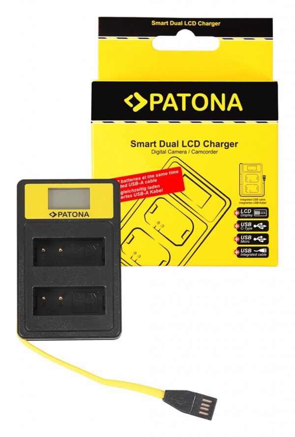 Smart Dual LCD USB Charger Panasonic DMW-BLG10 CSBLG10MC CS-BLG10MC DMWBLG10 DMW-BLG10