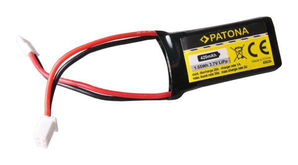 RC Battery 3,7V 420mAh Walkera Li-Polymer fur Hubsan X4, Galaxy Visitor, Wal