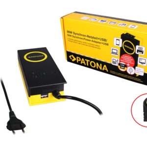 90W Synchron Adapter 5,5x2,5x12mm 19V incl. USB Output 2,1A