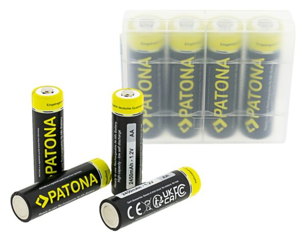 Mignon Batteries: 4x Battery AA MIGNON LR6 2200mAh inkl box