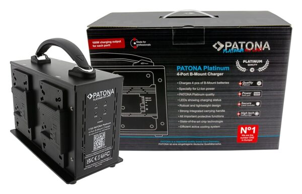 Platinum 4-channel charger B-mount batteries 3A*4